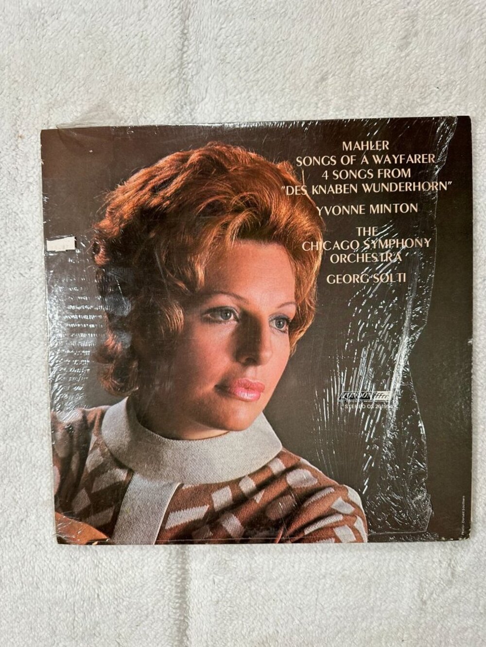 Mahler Songs Of A Wayfarer & 4 Songs From Des Knaben Wunderhorn Vinyl LP 1970